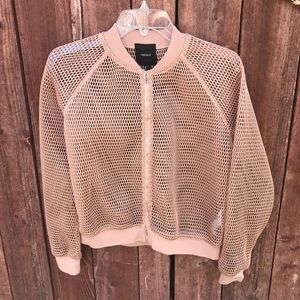 Bomber jacket sweater